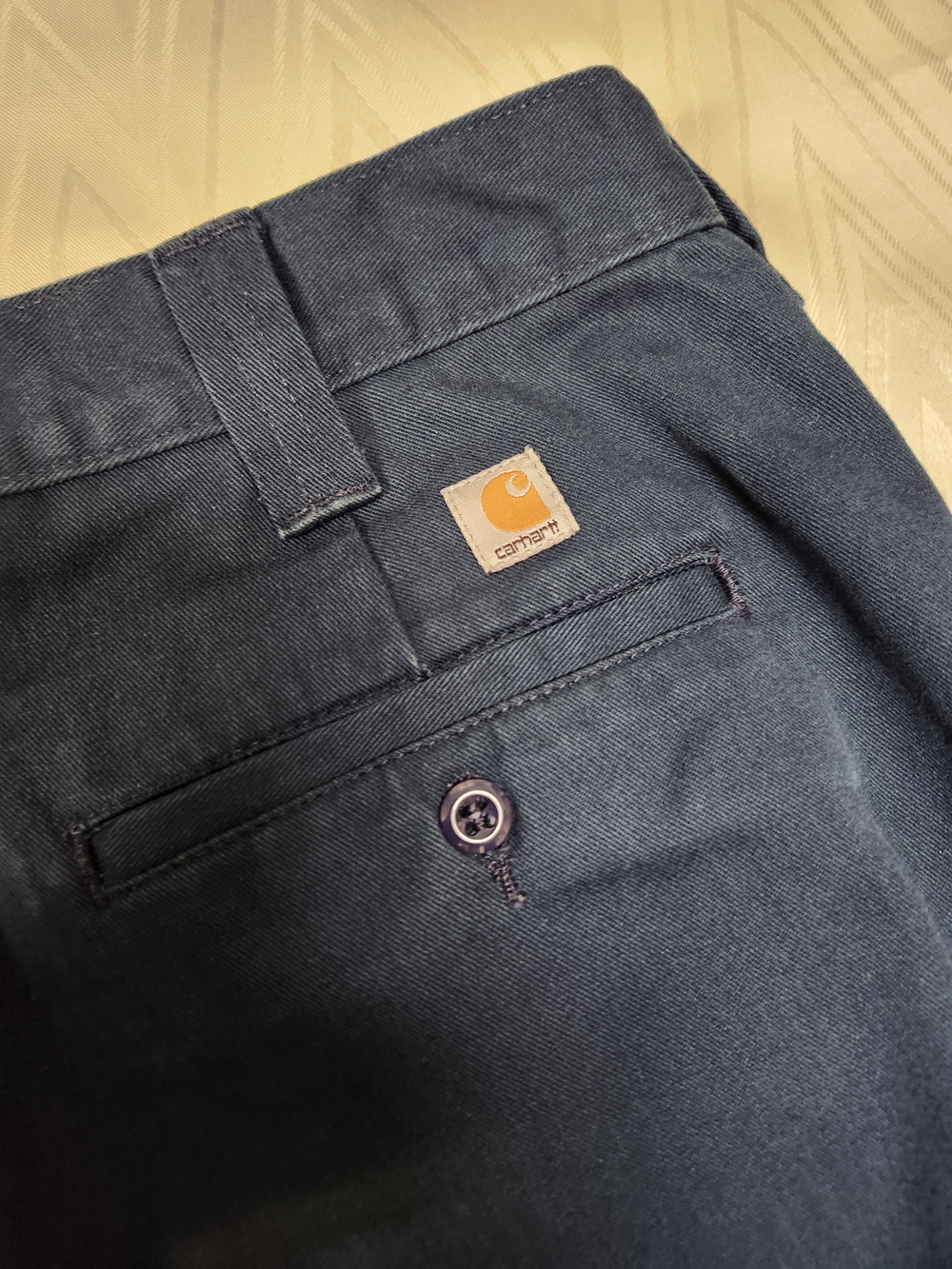 Carhartt Men’s Dark Navy Straight Chinos